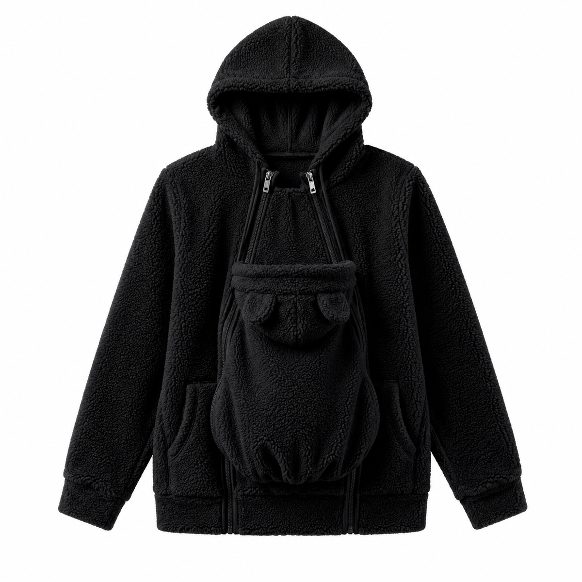 LittleKangaroo - 2-in-1 Warm Fleece Baby Carrier Hoodie