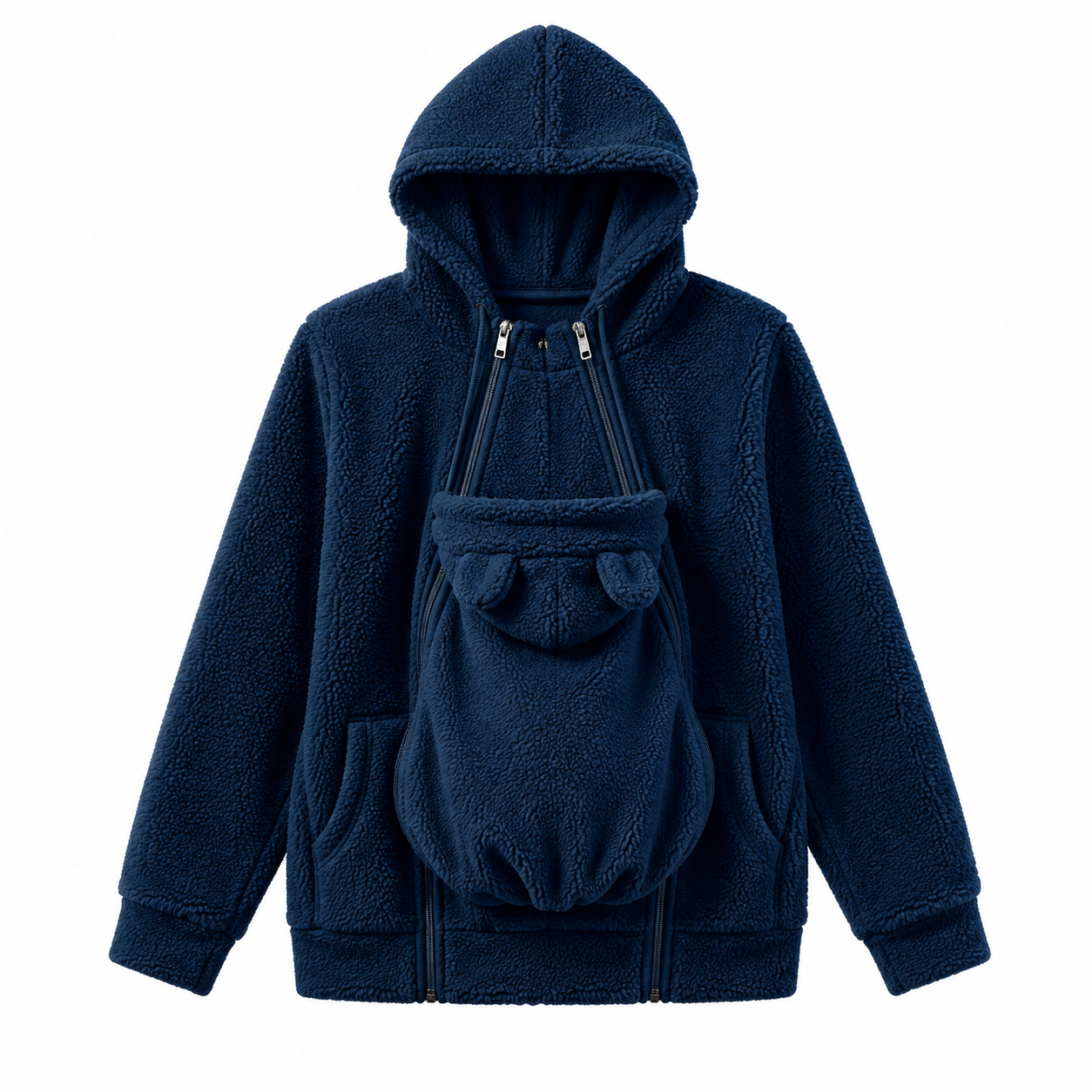 LittleKangaroo - 2-in-1 Warm Fleece Baby Carrier Hoodie