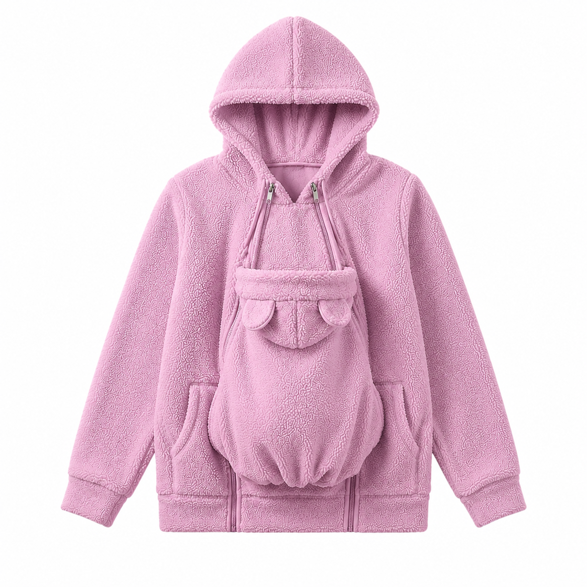 LittleKangaroo - 2-in-1 Warm Fleece Baby Carrier Hoodie