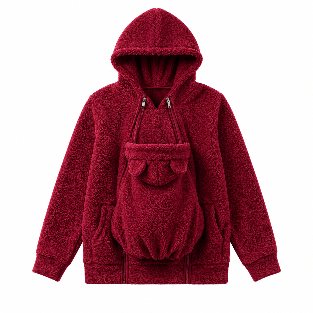 LittleKangaroo - 2-in-1 Warm Fleece Baby Carrier Hoodie